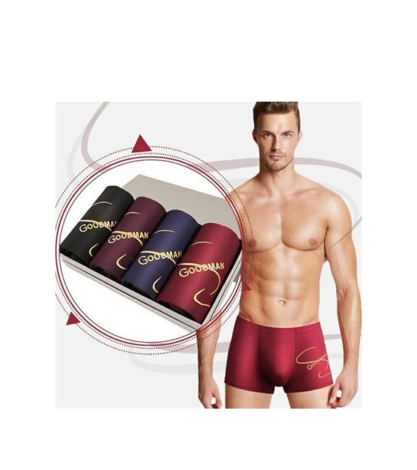 4pc Men Underwear Clothes Comfortable Boy Short Men
