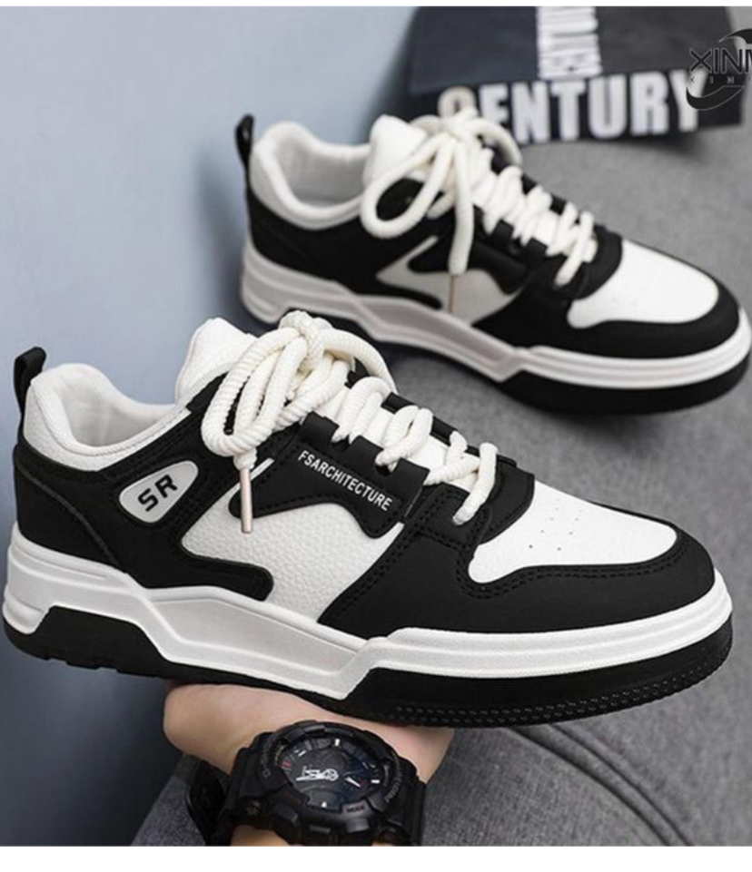 New Hot Men's Casual Board Shoes Men's Sneakers - Black