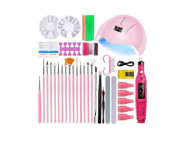 Fine Manicure Set - with Manicure Lamp and High-Efficiency Nail Lacquers